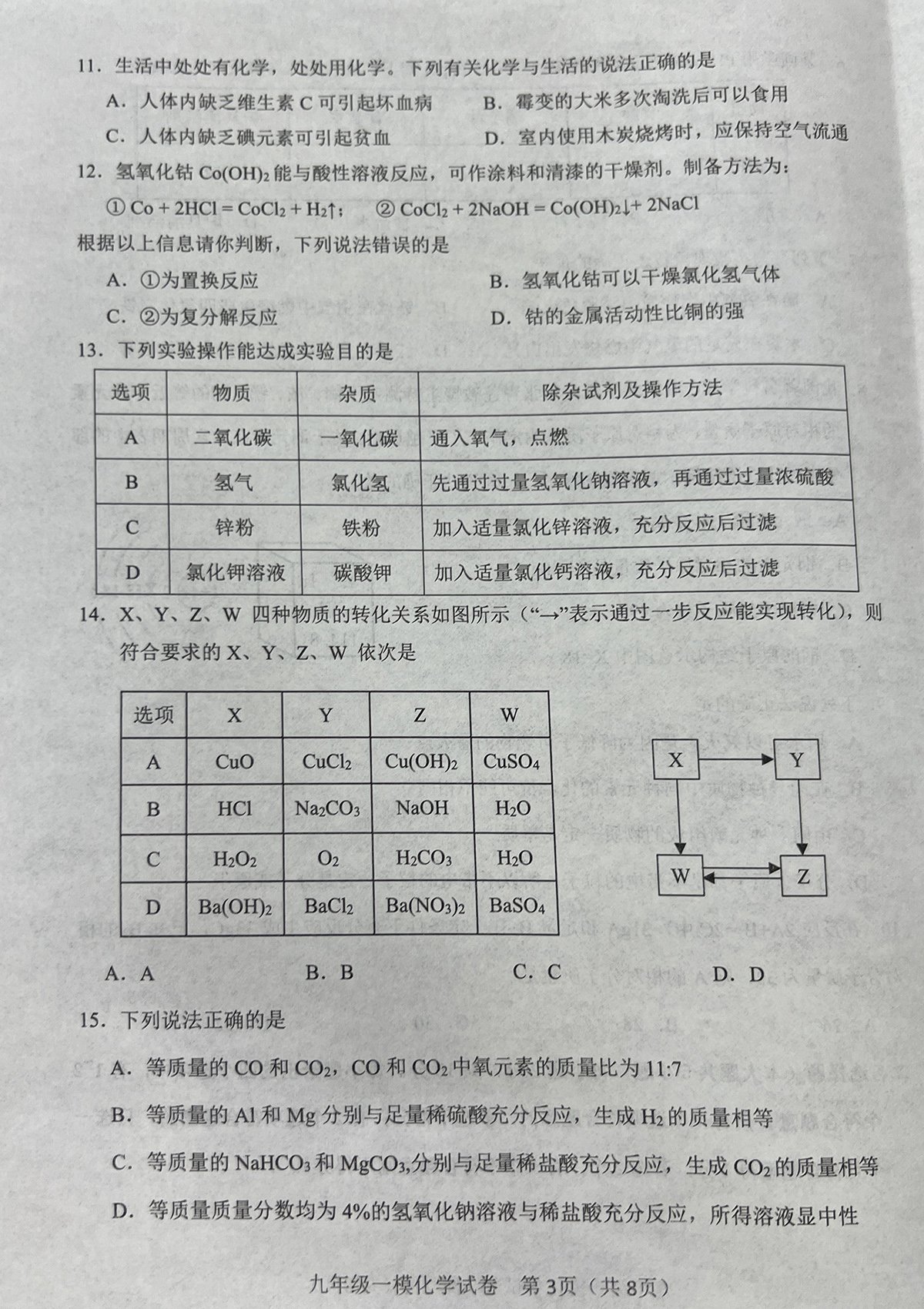 周末化学作业-3/8